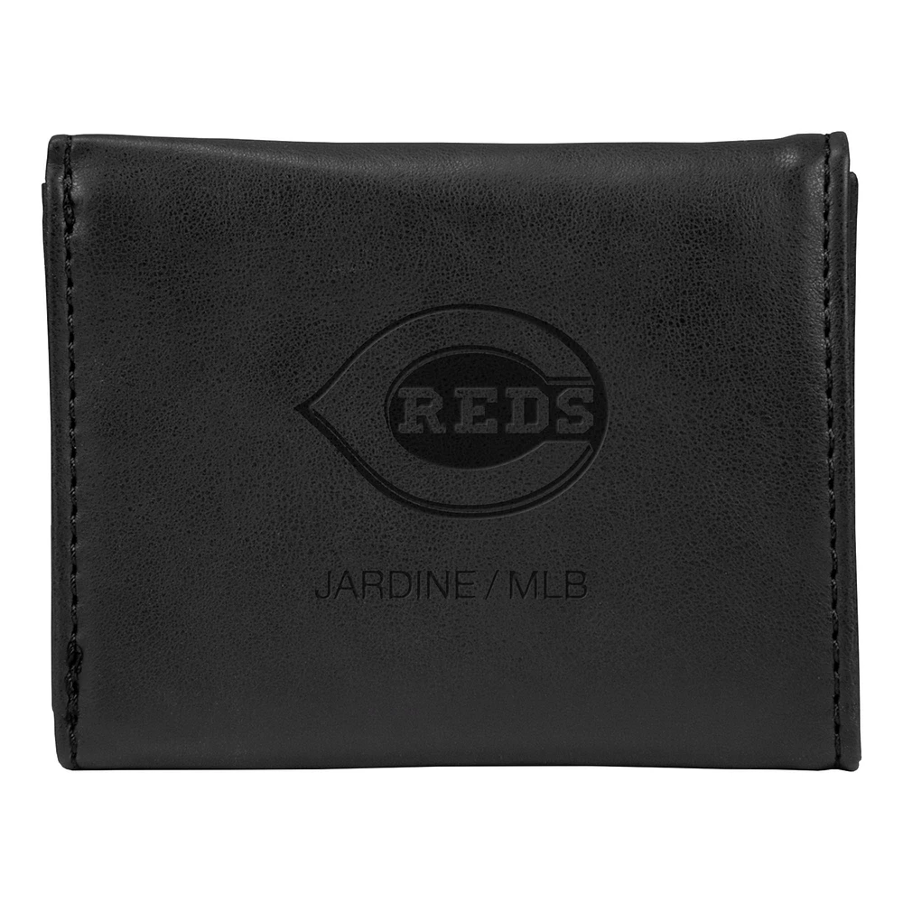 Cincinnati Reds Laser-Engraved Trifold Wallet