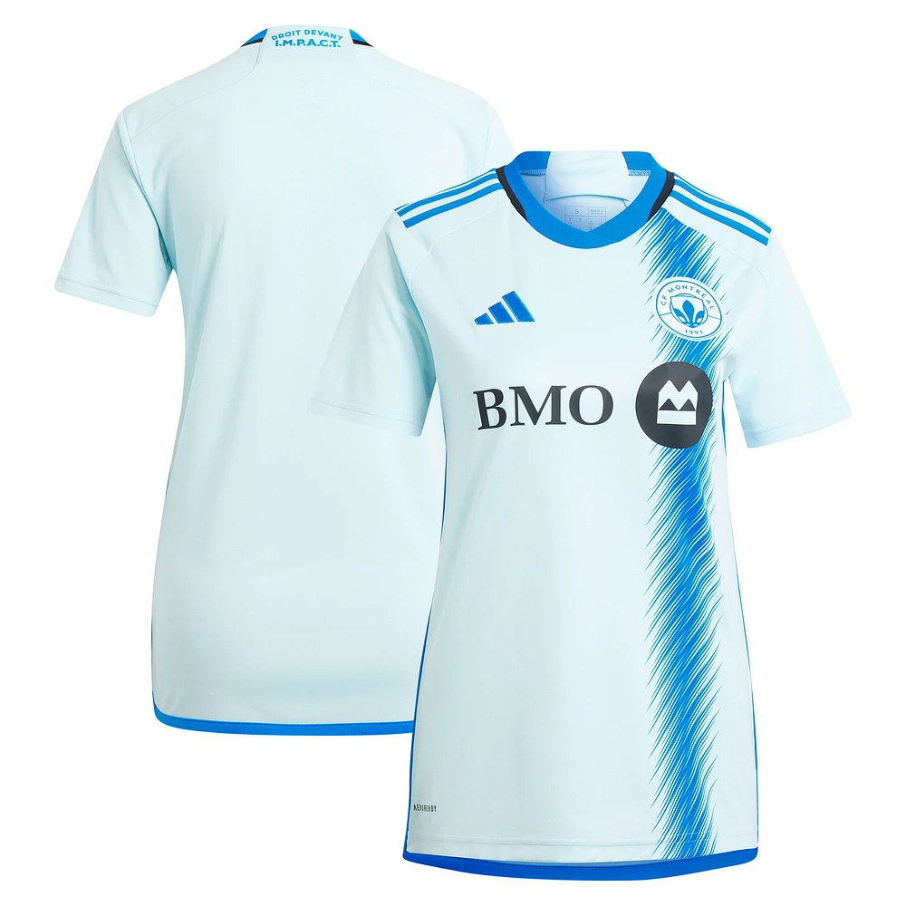 Women's adidas Light Blue CF Montreal 2024 La Main Replica Jersey