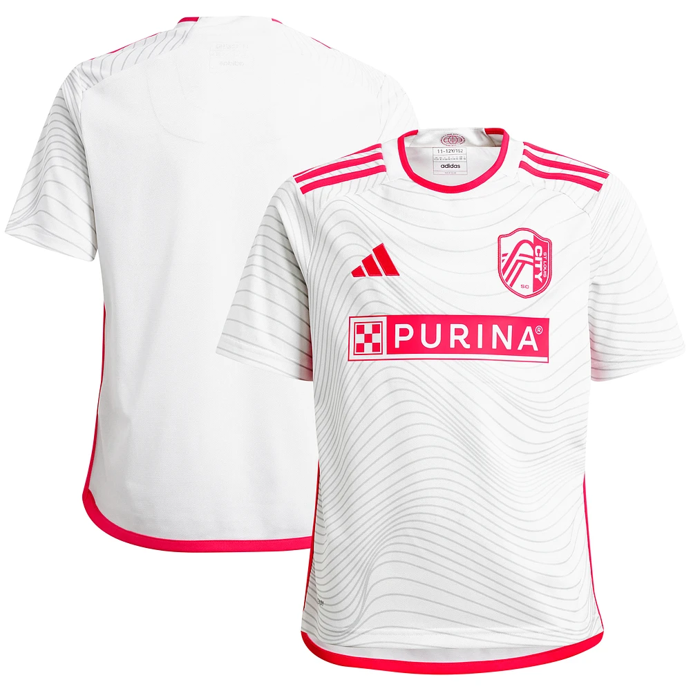 Youth adidas White St. Louis City SC 2024 The Confluence Kit Replica Jersey