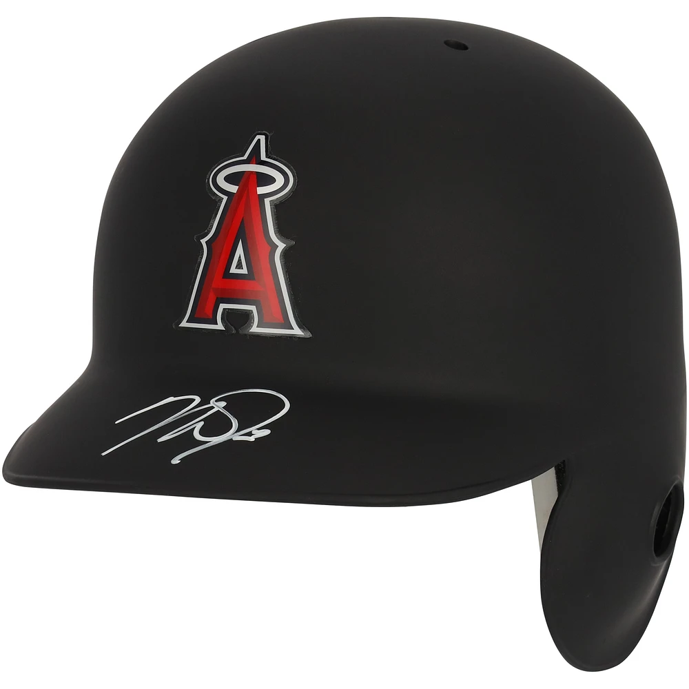 Mike Trout Los Angeles Angels Autographed Black Batting Helmet