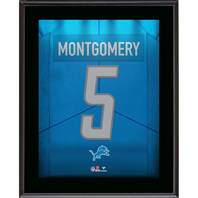 David Montgomery Detroit Lions 10.5" x 13" Jersey Number Sublimated Player Plaque