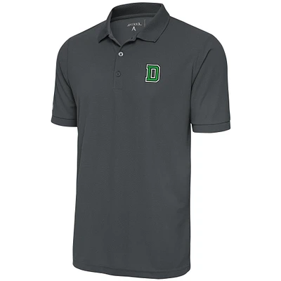 Men's Antigua Pewter Dartmouth Big Green & Tall Legacy Pique Polo