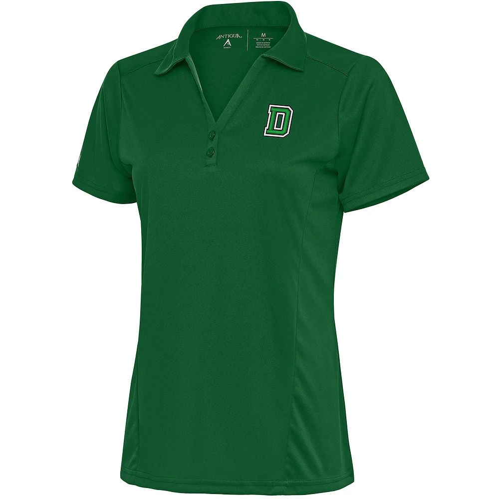 Women's Antigua Hunter Green Dartmouth Big Desert Dry Tribute Polo