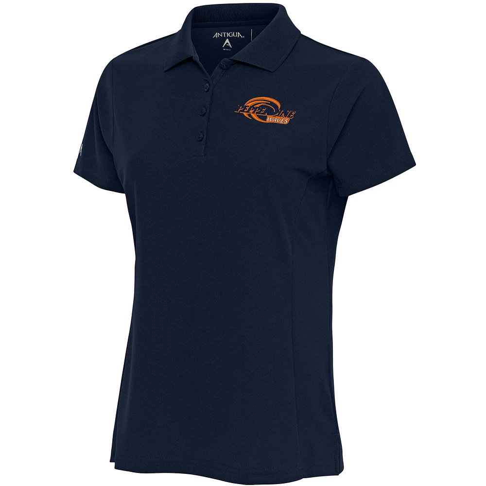 Women's Antigua Navy Pepperdine Waves Legacy Pique Polo