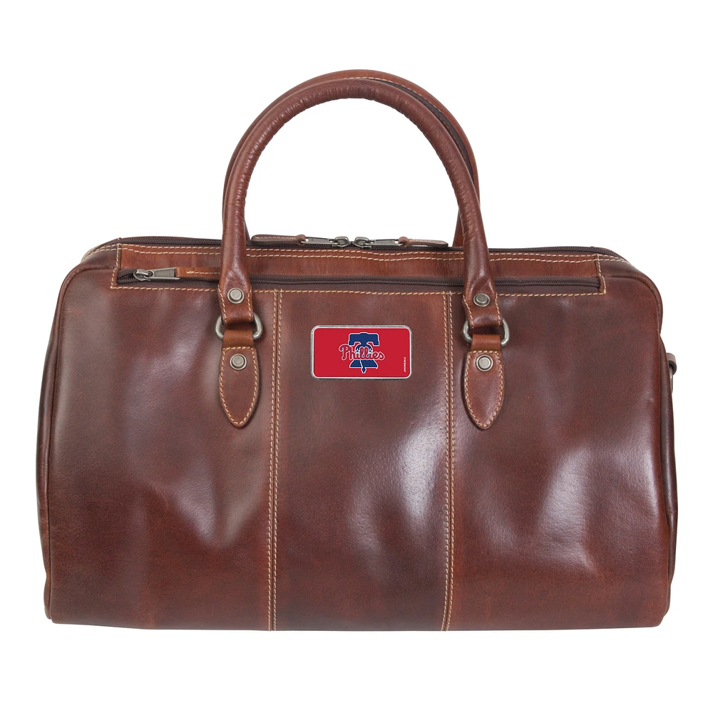 Brown Philadelphia Phillies Color Logo Plate Niagara Canyon Duffel Bag