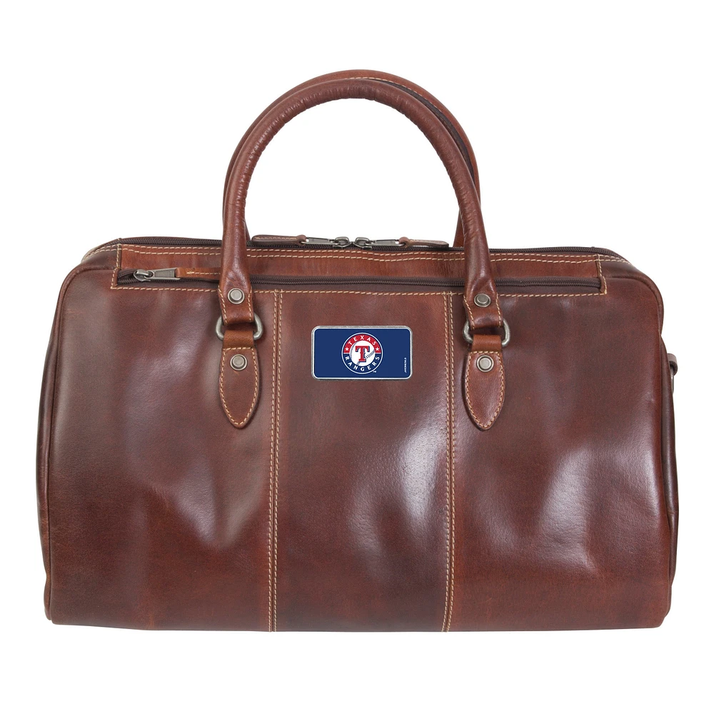 Brown Texas Rangers Color Logo Plate Niagara Canyon Duffel Bag