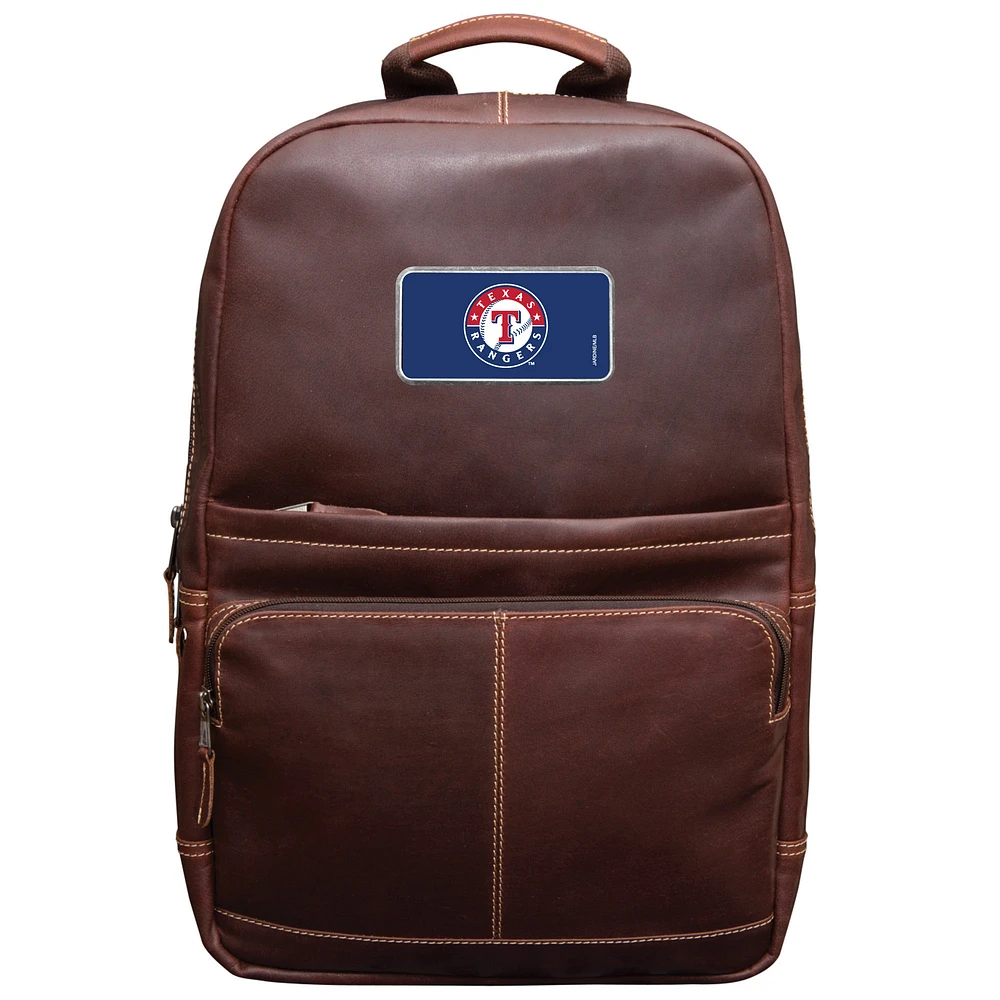 Brown Texas Rangers Color Logo Plate Kannah Canyon Backpack