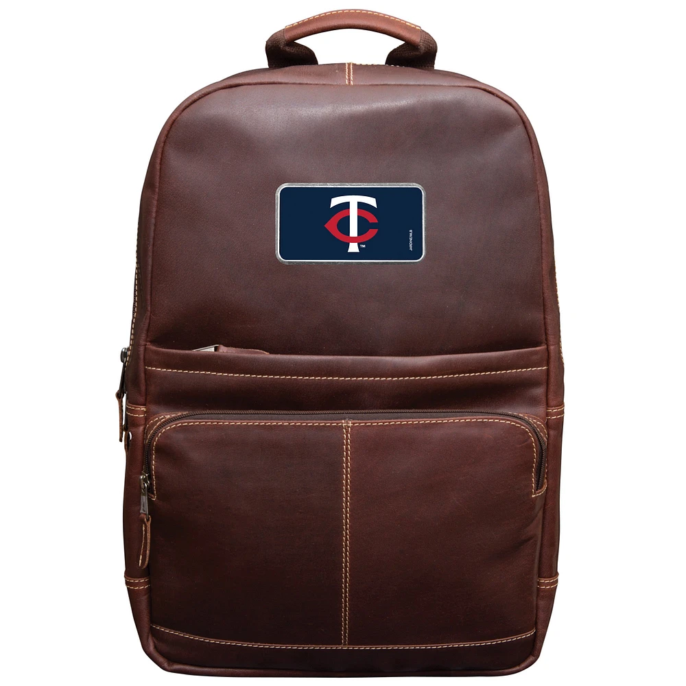 Brown Minnesota Twins Color Logo Plate Kannah Canyon Backpack