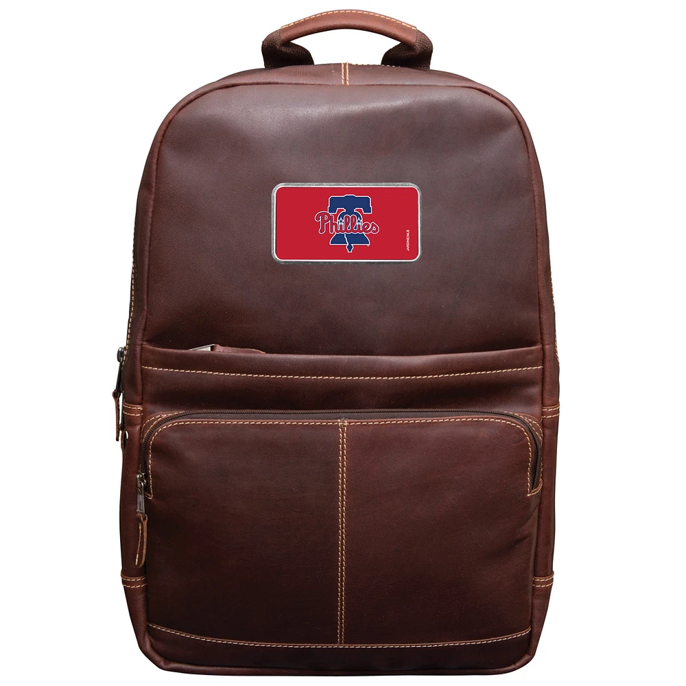 Brown Philadelphia Phillies Color Logo Plate Kannah Canyon Backpack