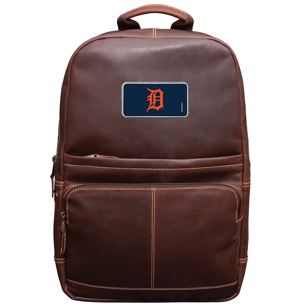 Brown Detroit Tigers Color Logo Plate Kannah Canyon Backpack