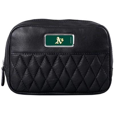 Black Athletics Color Logo Plate Brea Canyon Zurich Leather Cross Body Bag