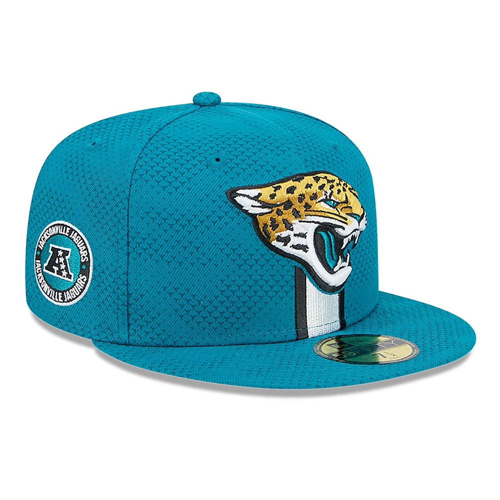 Men's New Era Teal Jacksonville Jaguars 2024 Sideline 59FIFTY Fitted Hat