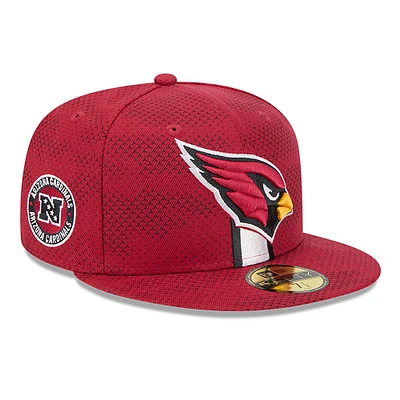 Men's New Era Cardinal Arizona Cardinals 2024 Sideline 59FIFTY Fitted Hat