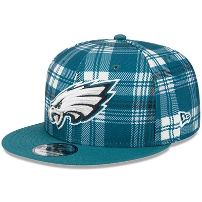 Men's New Era Midnight Green Philadelphia Eagles 2024 Sideline Statement 9FIFTY Snapback Hat