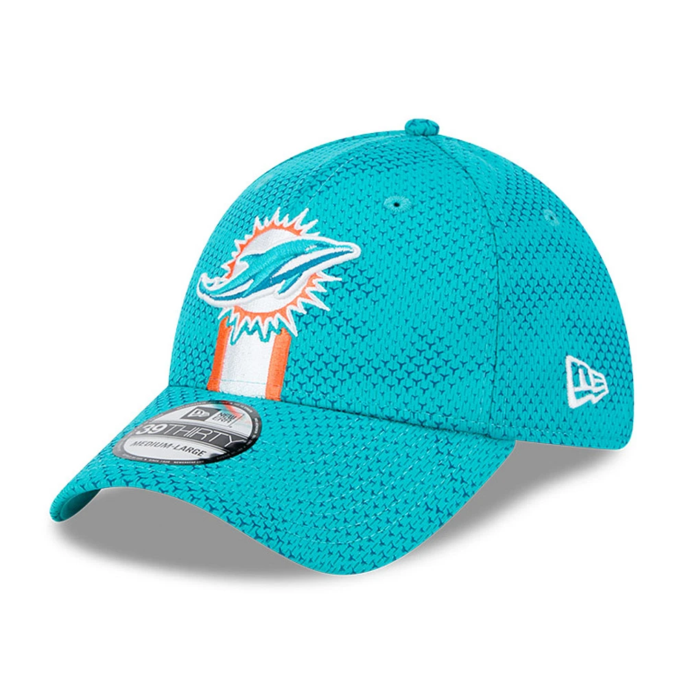 Men's New Era Aqua Miami Dolphins 2024 Sideline 39THIRTY Flex Hat