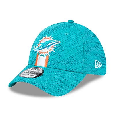 Men's New Era Aqua Miami Dolphins 2024 Sideline 39THIRTY Flex Hat