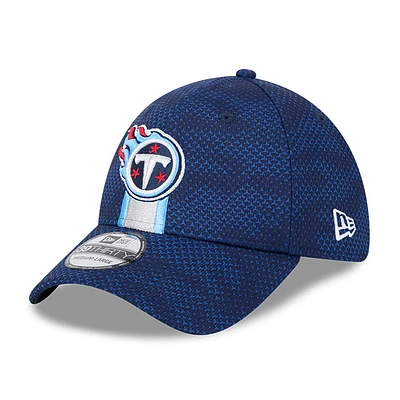 Men's New Era Navy Tennessee Titans 2024 Sideline 39THIRTY Flex Hat
