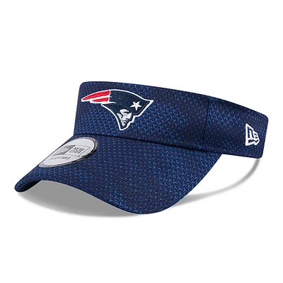 Men's New Era Navy New England Patriots 2024 Sideline Visor