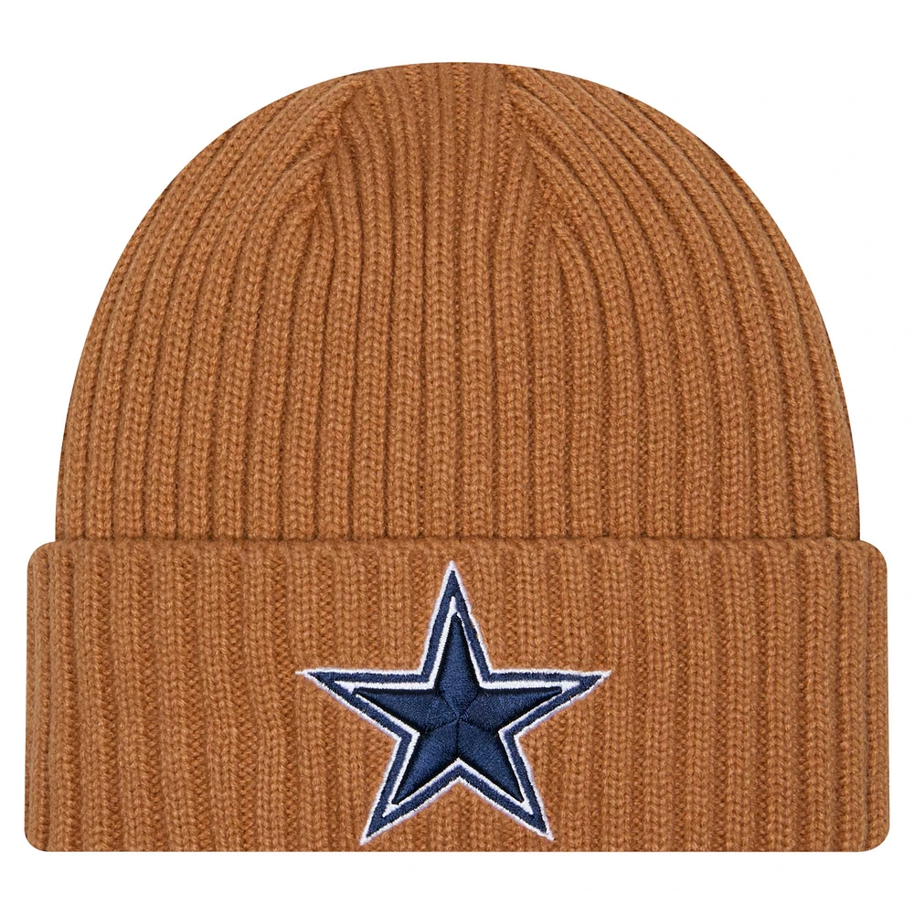 Men's New Era Brown Dallas Cowboys Color Pack Cuffed Knit Hat