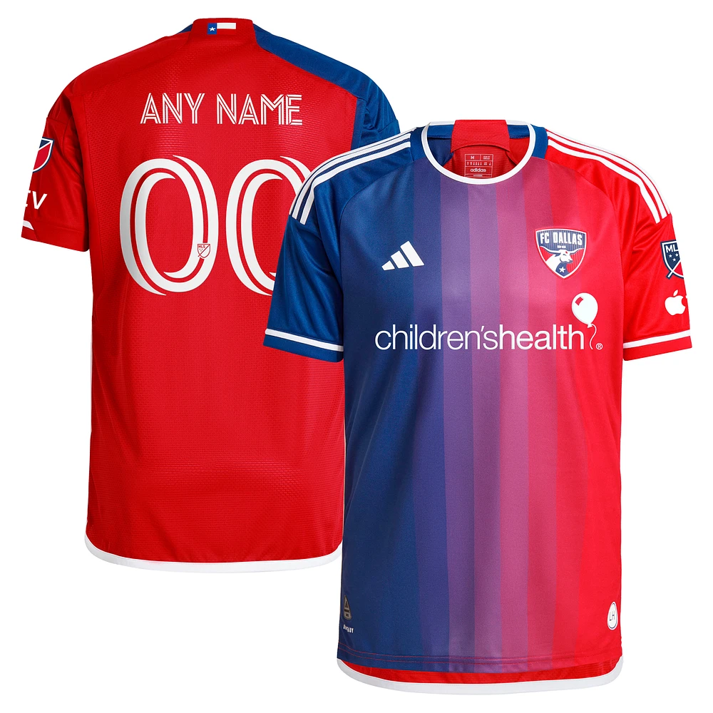Men's adidas Navy FC Dallas 2024 After Burner Authentic Custom Jersey
