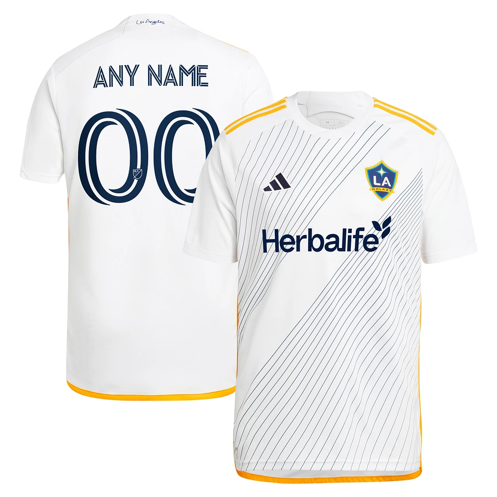Men's adidas White LA Galaxy 2024 Angeleno Kit Replica Custom Jersey