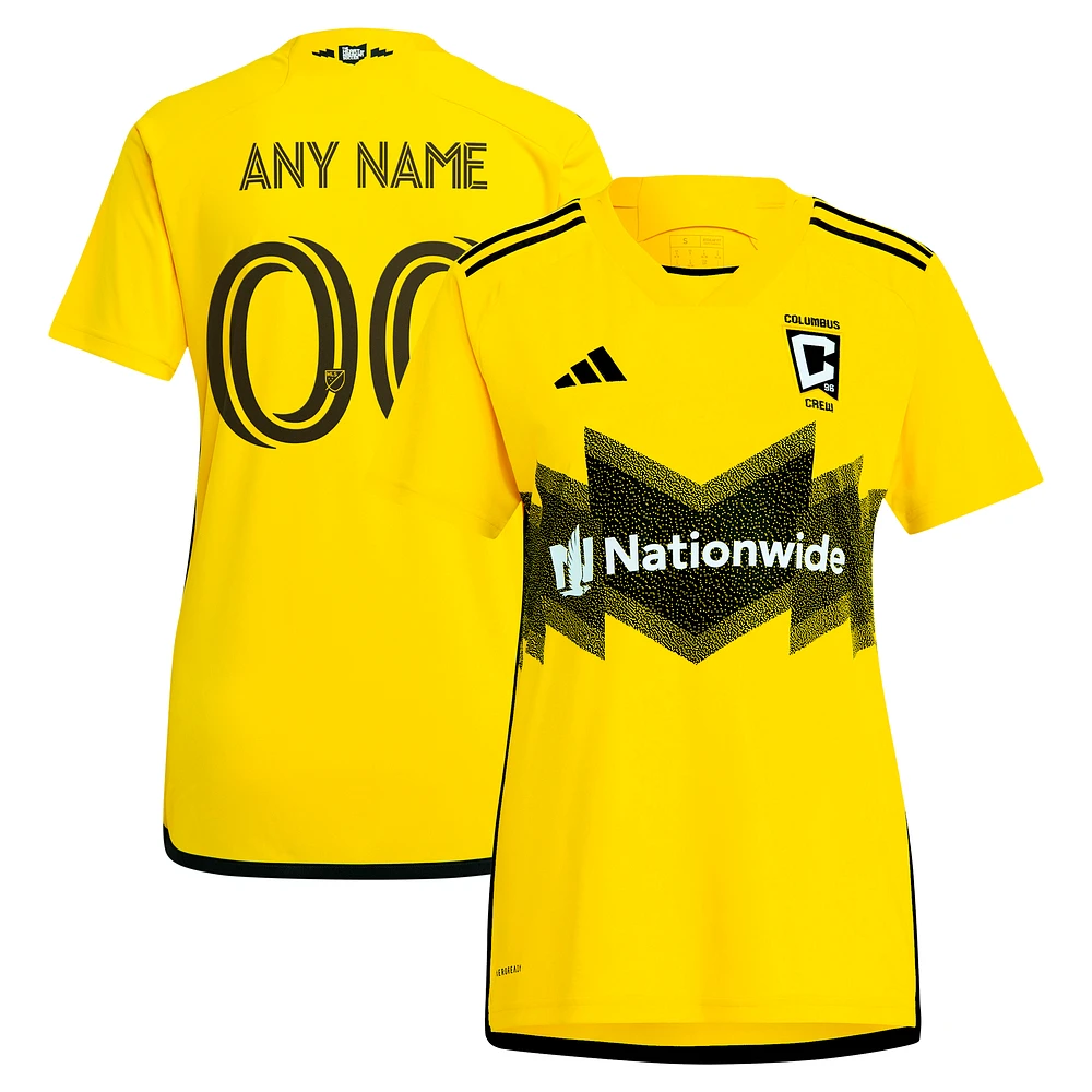 Women's adidas Yellow Columbus Crew 2024 The Home Kit Replica Custom Jersey