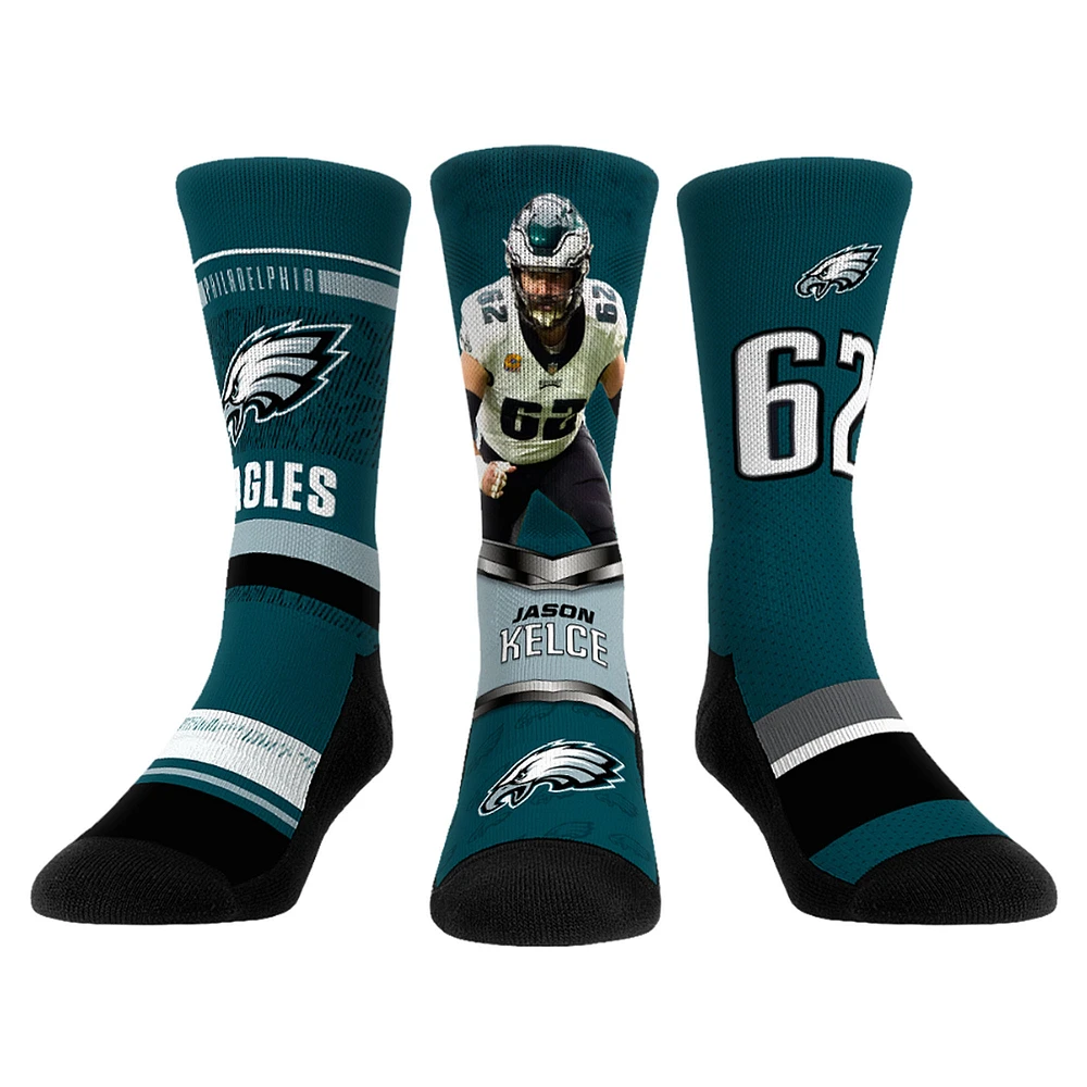 Unisex Rock Em Socks Jason Kelce Philadelphia Eagles 3-Pack Crew Sock Set