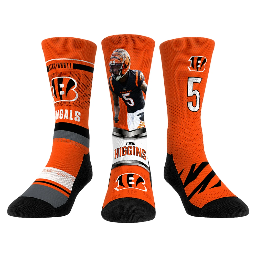 Unisex Rock Em Socks Tee Higgins Cincinnati Bengals 3-Pack Crew Sock Set