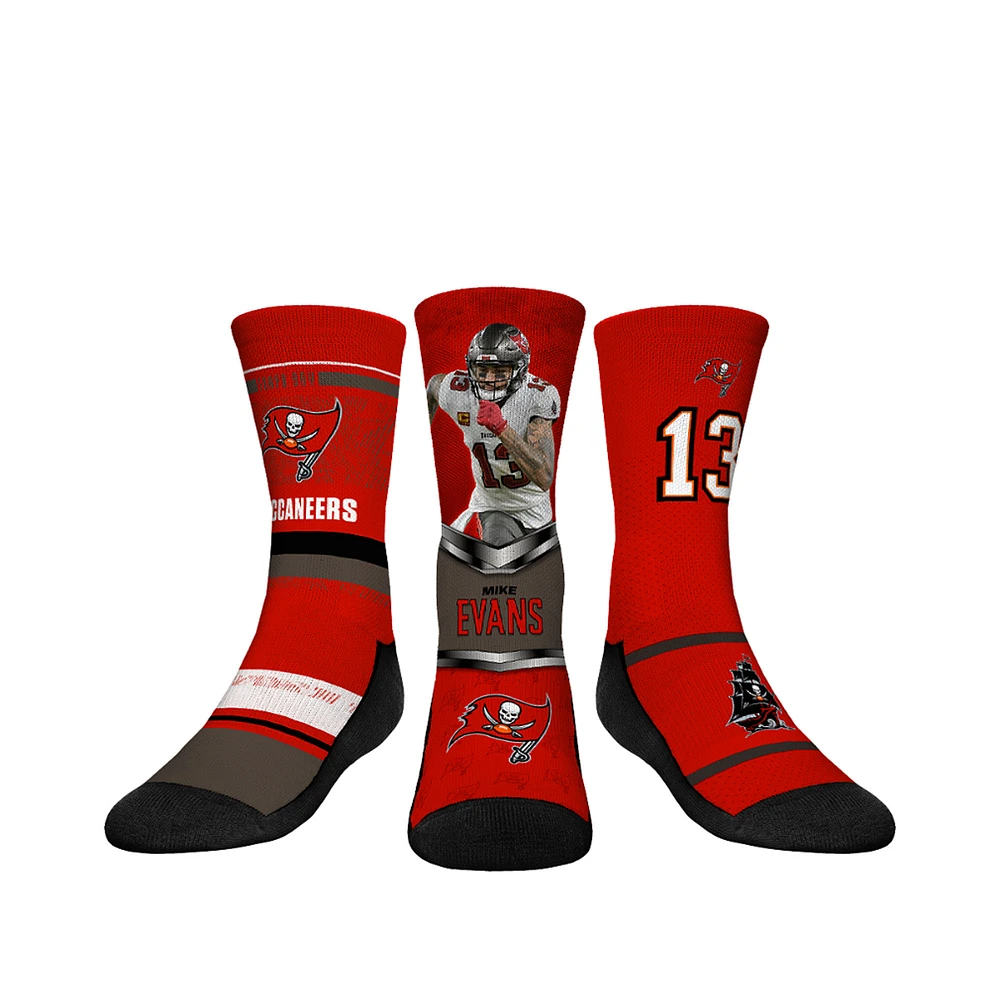 Youth Rock Em Socks Mike Evans Tampa Bay Buccaneers 3-Pack Crew Sock Set