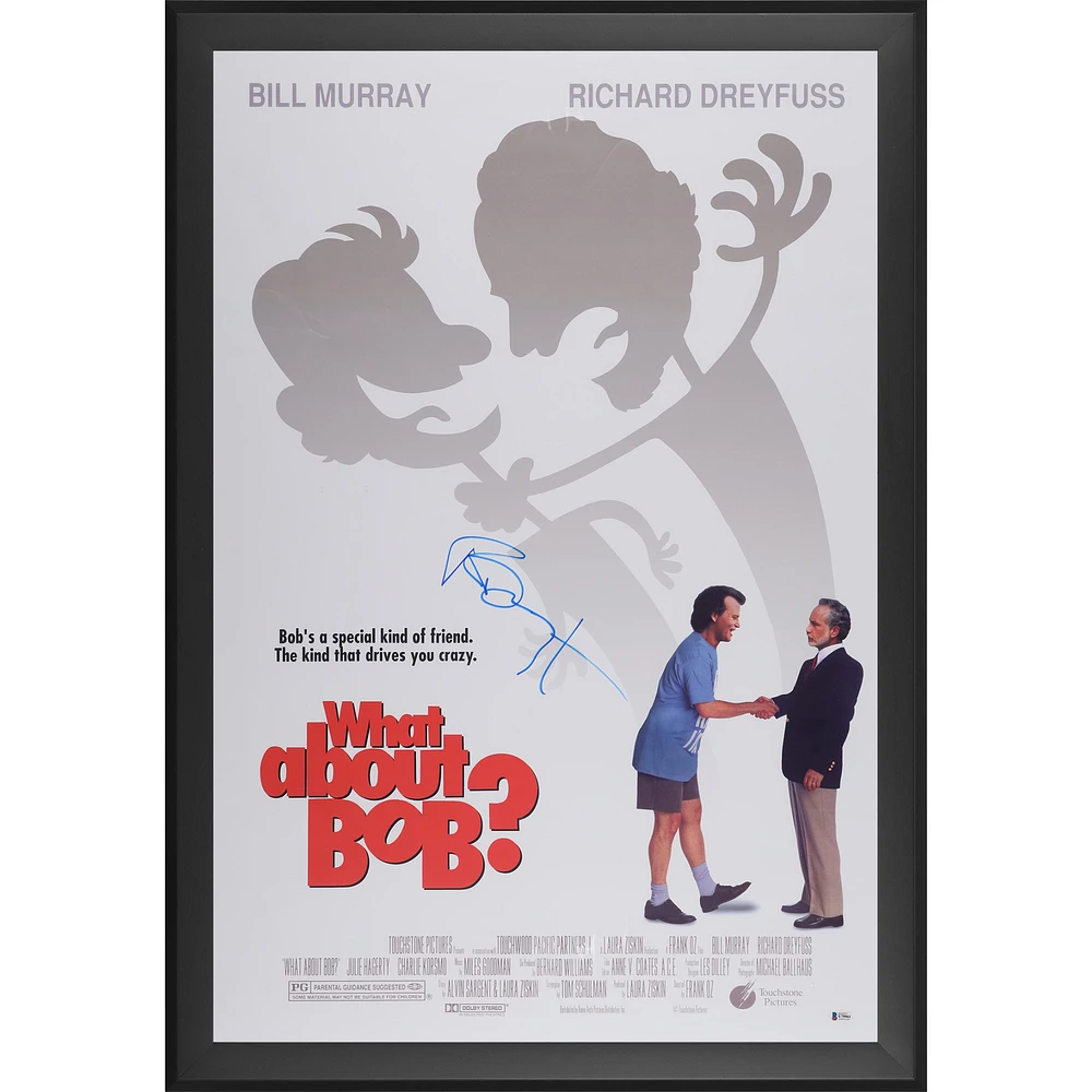 Richard Dreyfuss What About Bob? Autographed Framed 27" x 40" Movie Poster - Signed in Blue Ink - BAS