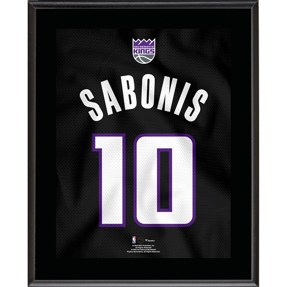 Domantas Sabonis Sacramento Kings 10.5" x 13" Jersey Number Sublimated Player Plaque