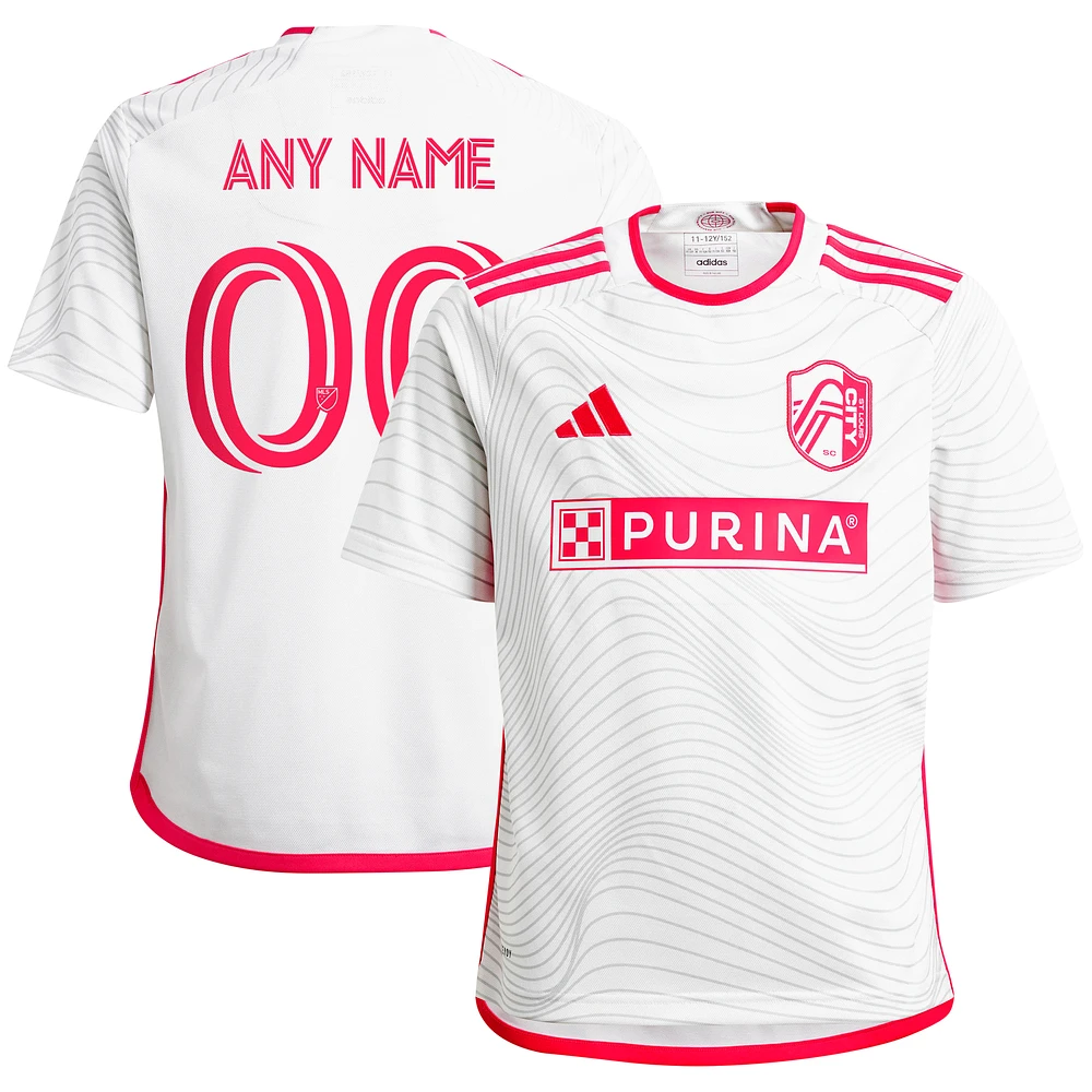 Youth adidas White St. Louis City SC 2024 The Confluence Kit Replica Custom Jersey