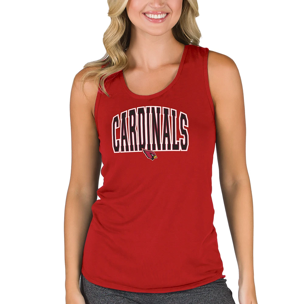 Women's Concepts Sport Cardinal Arizona Cardinals Marathon Racer Back Tank Top