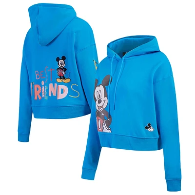 Women's Freeze Max Blue Mickey & Friends Best Cropped Pullover Hoodie