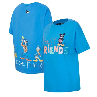 Women's Freeze Max Blue Mickey & Friends Always Together Boyfriend T-Shirt