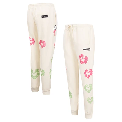 Women's Freeze Max Snoopy Cream Peanuts Sweet Fleece Jogger