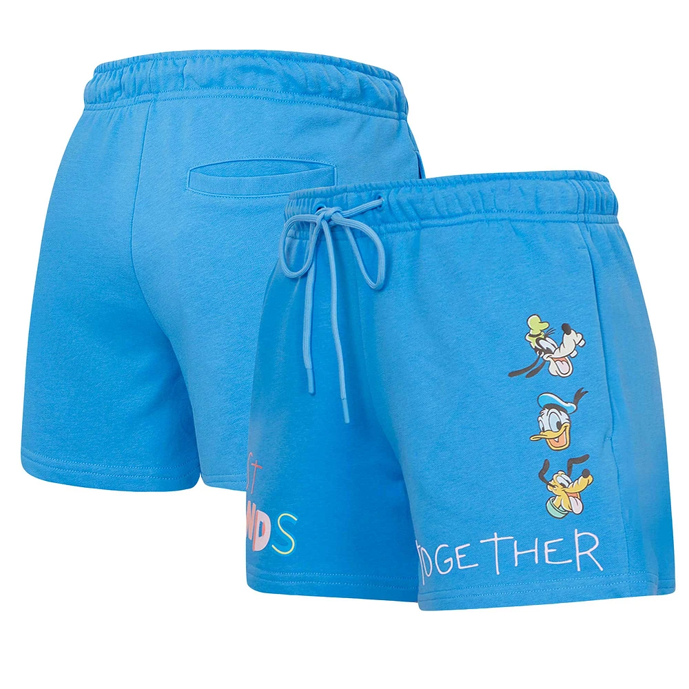 Women's Freeze Max Blue Mickey & Friends Always Together Fleece Shorts