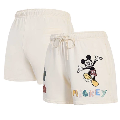 Women's Freeze Max Cream Mickey Mouse Hellow Mellow Fleece Shorts