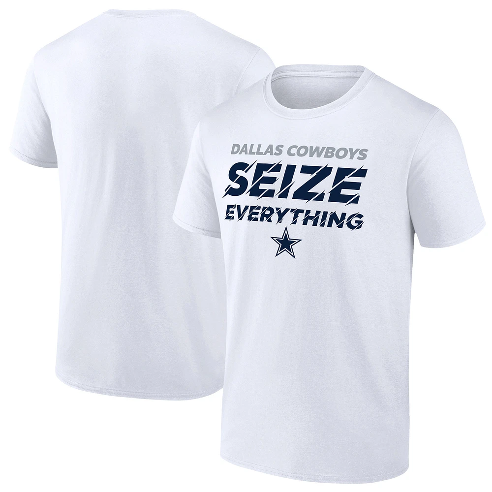 Men's Fanatics White Dallas Cowboys Seize Everything T-Shirt