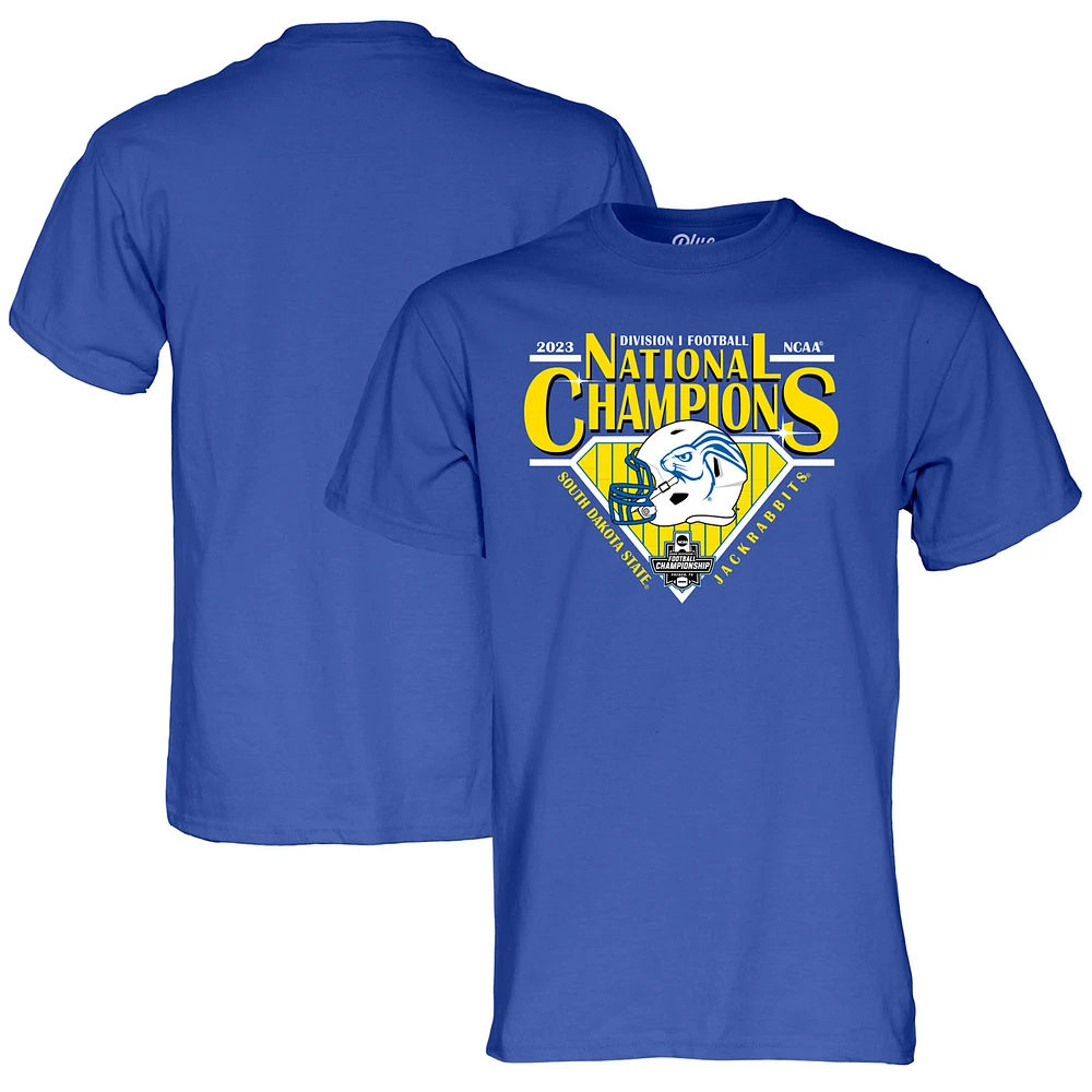 Men's Blue 84 Blue South Dakota State Jackrabbits 2023 FCS Football National Champions T-Shirt
