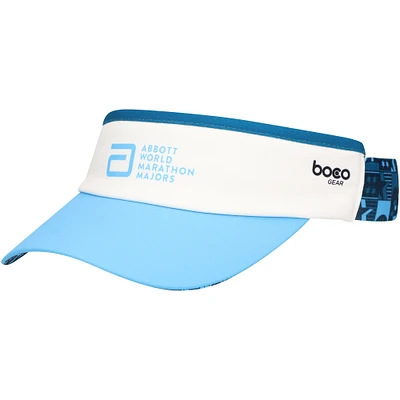 Unisex BOCO Gear White/Blue Abbott World Marathon Majors 360 Stretch Visor