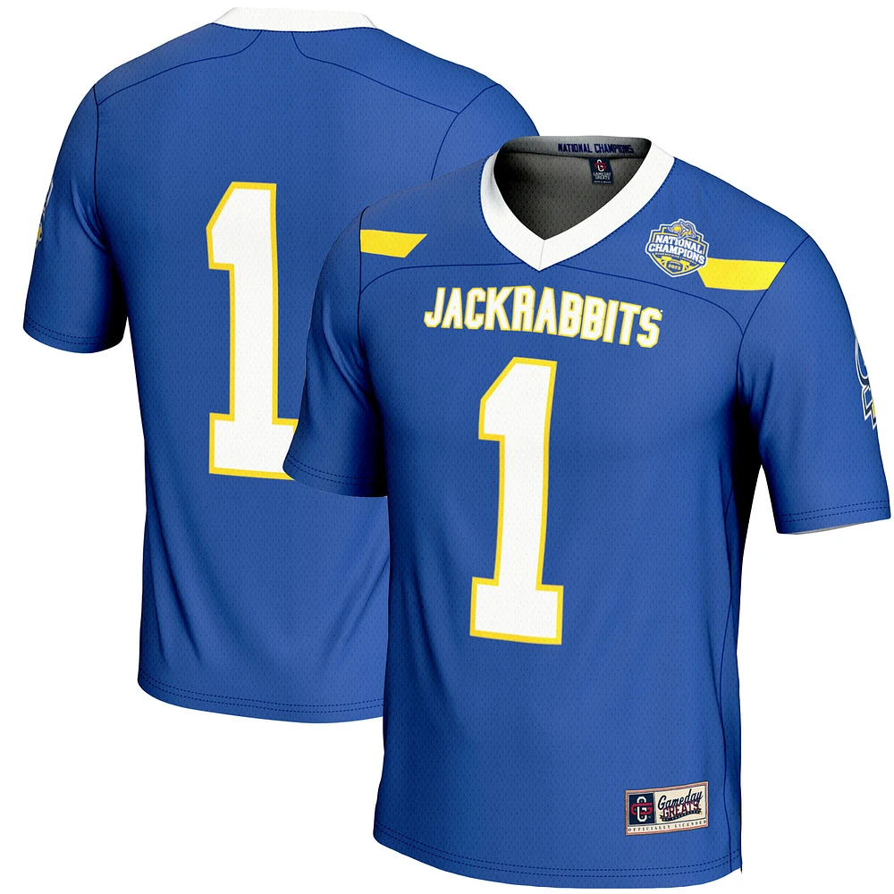 Men's GameDay Greats Blue South Dakota State Jackrabbits 2023 FCS Football National Champions Fashion Jersey