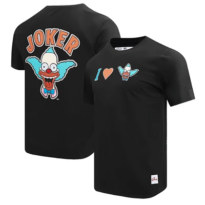 Men's Freeze Max Black The Simpsons Krusty Joker T-Shirt