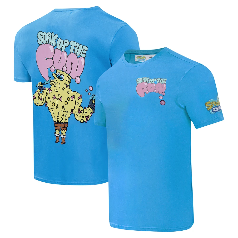 Men's Freeze Max Blue SpongeBob SquarePants Soak Up The Fun T-Shirt
