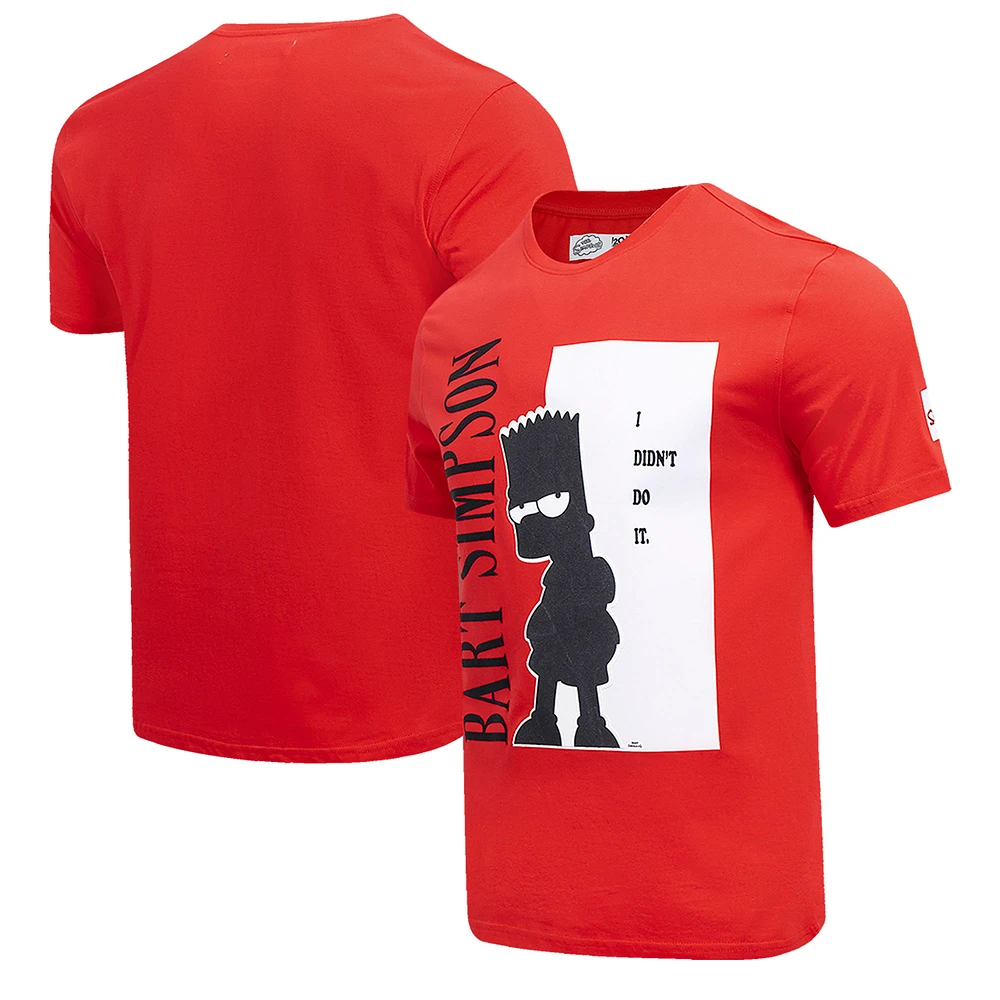 Men's Freeze Max Red The Simpsons Bart Simpson World Is Yours T-Shirt