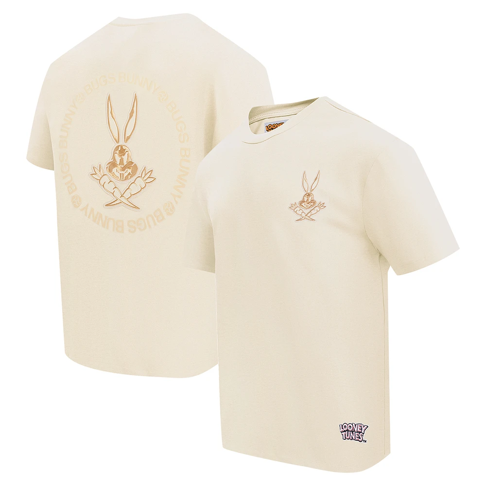 Men's Freeze Max Bugs Bunny Natural Looney Tunes Skeleton Loose T-Shirt