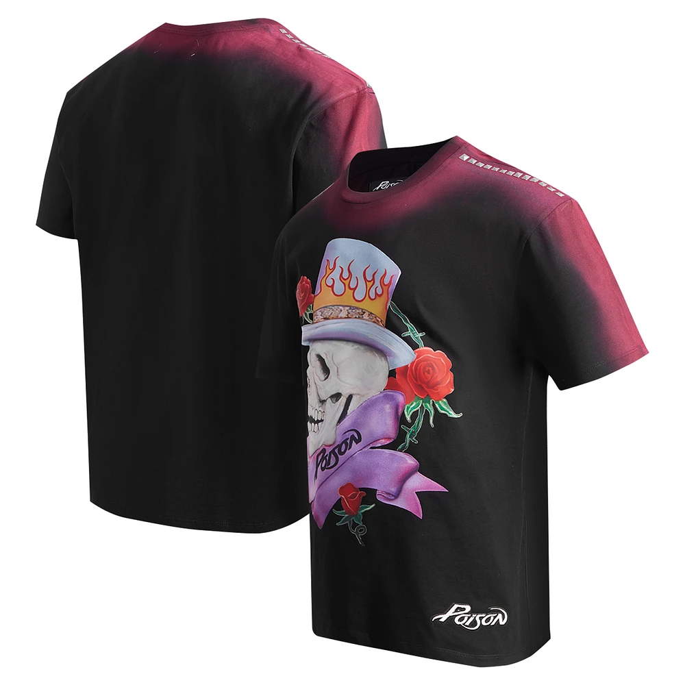 Men's Freeze Max Black Poison Love On The Rocks Loose T-Shirt