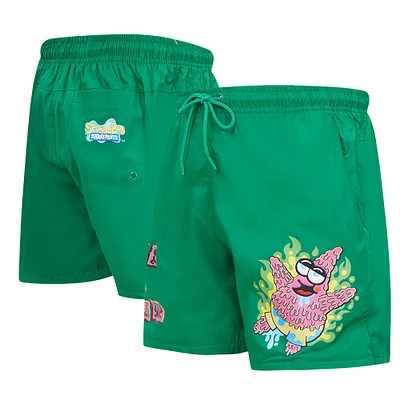 Men's Freeze Max Kelly Green SpongeBob SquarePants Krustypants Patrick Star Woven Shorts