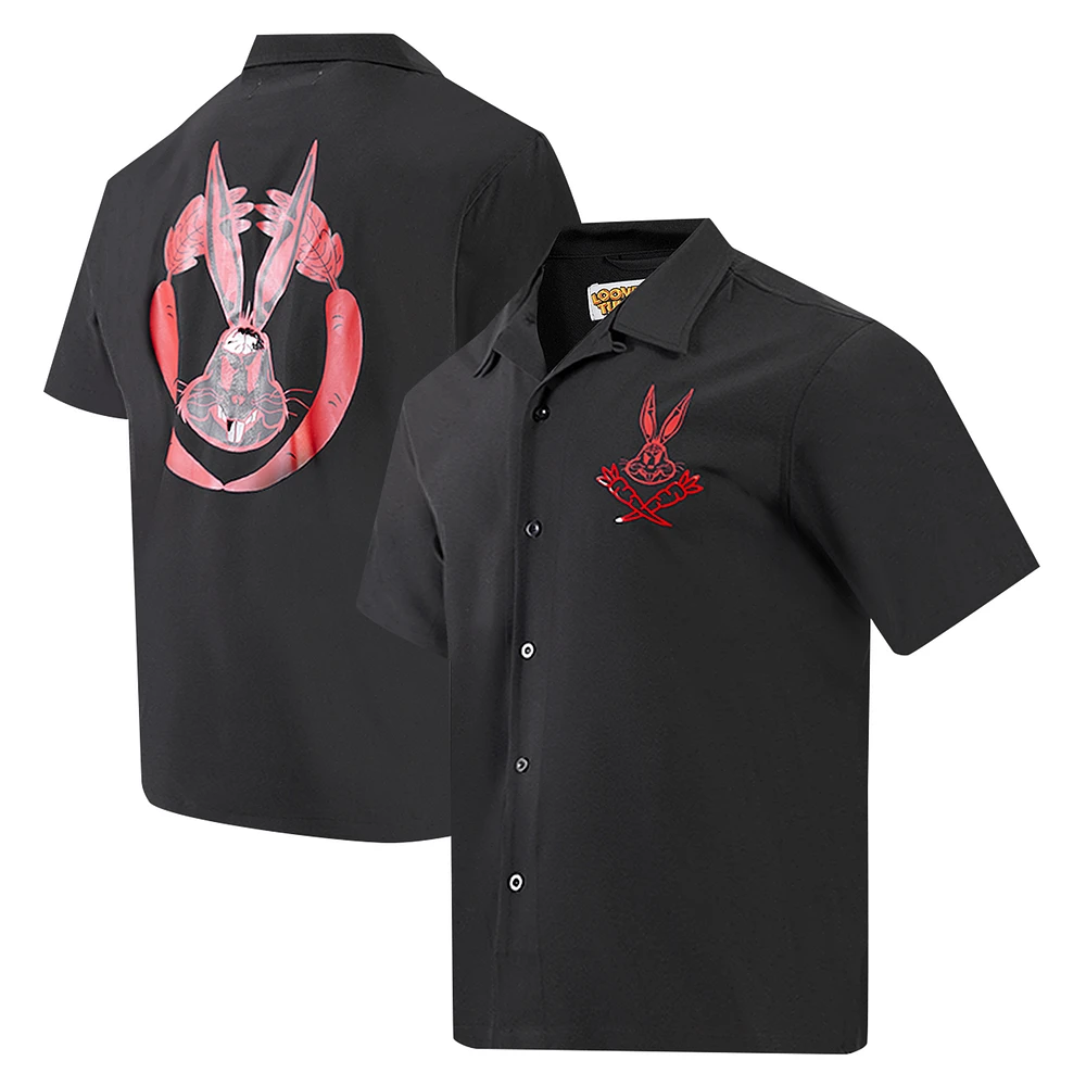 Men's Freeze Max Looney Tunes Bugs Bunny Melted Skeleton Button-Up Shirt