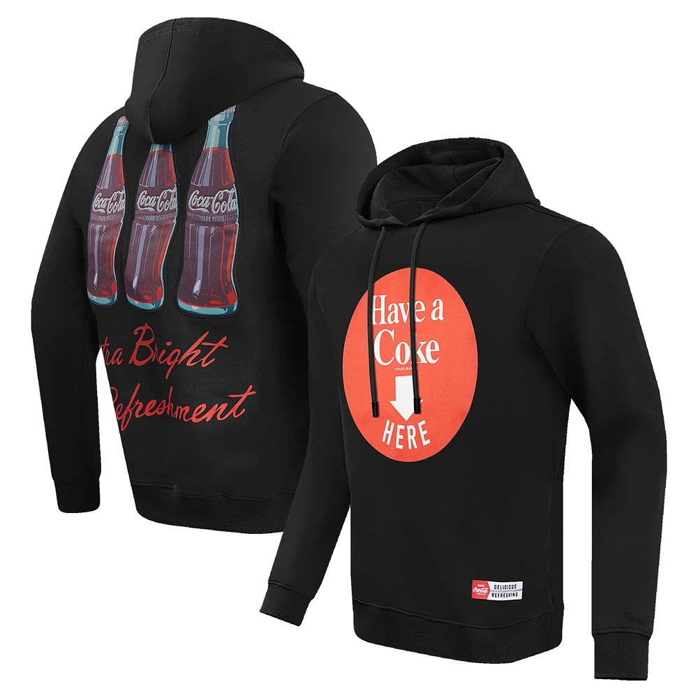 Men's Freeze Max Black Coca-Cola Have A Coke Here Pullover Hoodie